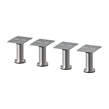 Ikea Capıta 4'lü Mobilya Ayağı 8 Cm Krom