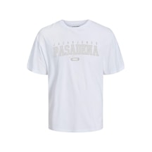 Jack & jones Jjcory Tee Ss Crew Neck 12247773 Beyaz 001