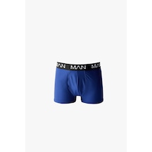 Nature The Brand Man Of Man Erkek Mavi Boxer Pamuklu Esnek Rahat Boxer, Spor Boxer Mavi