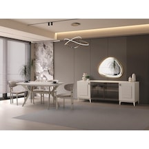 Sude Modern Dolaplı Çekmeceli Aynasız Konsol 200 50 78 Vizon
