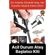 Svein Çok Amaçlı Ateş Başlatıcı Deprem Kamp Acil Durum Magnezyum Çubuk Çakmaktaşı Hayatta Kalma Kiti Standart