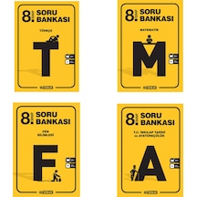 HIZ YAYINLARI 8.SINIF SET TÜRKÇE MATEMATİK FEN VE T.C. İNKILAP TARİHİ SORU BANKASI