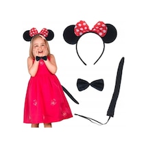 Minnie Mouse Taç Kuyruk Papyon Gösteri Seti