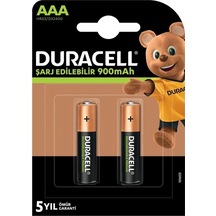 Duracell 1.2v 900mah Aaa Şarj Edilebilir İnce Kalem Pil 2'li Paket