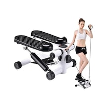 Direnç Lastikli Mini Stepper Egzersiz Aleti Dijital Ekranlı Sessiz Hidrolik Step Aleti Çok Renkli