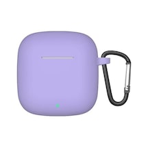 Nanospace Freebuds Se 2 İle Uyumlu Yumuşak Kapak Darbeye Karşı Koruma Yıkanabilir Konut Anti Toz Kılıfı Lila Renk