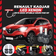 Renault Kadjar 2015-2020 Uzun Far Uyumlu Şimşek Etkili Led Xenon Premium Series H7