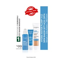 Yves Rocher Hydra Water Plump 3 Lü Nem Bakım Seti -açık Orta - Serum 30 Ml&göz Kremi 15 Ml&bb Krem 40 Ml