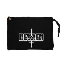 Marilyn Manson Heaven Siyah Clutch Astarlı Cüzdan / El Çantası Siyah