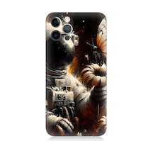 Apple Uyumlu iPhone 12 Pro Max Uyumlu Uzay Astronotu Desenli Silikon Kılıf -