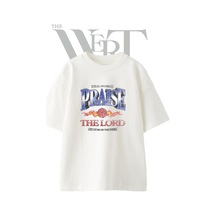 Thewert Lord Dunk Tasarım Baskılı Ünisex Beyaz Oversize T-shirt