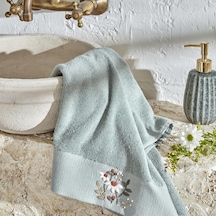 Home Comfort Touch Nakışlı%100 Pamuk Havlu Mint 30x50 Cm Açik Gri