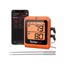 Thermopro Tp920 Çift Problu Şarjlı Bluetooth Gıda Termometresi, 150m Menzilli Telefon Kontrollü Barbekü Ve Fırın