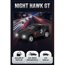 Speed Champion Gece Kartalı Mustang Gt Araba - Kapıları Açılan Led Işıklı Off-road Modeli Araba