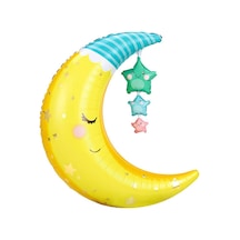 Uyuyan Ay Folyo Balon 77 Cm