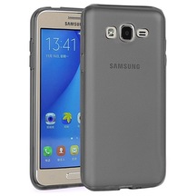 Samsung Galaxy On5 (G5520) Kılıf Soft Silikon Şeffaf-Siyah Arka K