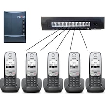 Fortel Z308 3 Harici 5 Dahili PBX Gigaset A415 Kablosuz Telefon Santrali