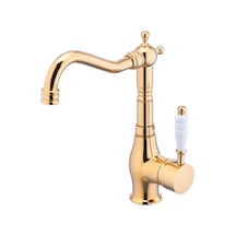 İsaoğlu Yapı Gold Lavabo Bataryası Kolay Abdest Yüksek Model Klasik Armatür Gold Lavabo Musluğu Gold