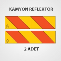 Kamyon Arkası İşaret Reflektörü Metal Saç Malzeme Çapraz