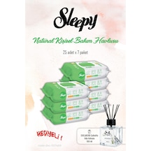 Sleepy 7 Paket, Kişisel Bakım Havlusu Natural 25'li Ve Rosıe Koku Tekli