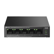 Tp-link Tp-lınk Ls105gp 4 Port Gıgabıt + 1 Port Rj45 Uplınk Poe 65w 250 Metre Poe Mesafe Metal Kasa