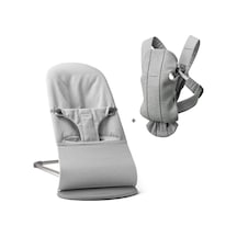 Babybjörn 2'li Set Bliss Ana Kucağı Woven Melange & Kanguru Mini 3d Jersey Light Grey