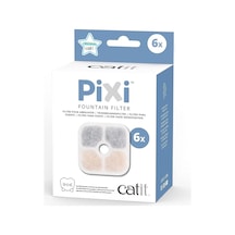 Pixi Yedek Filtre Pixi Su Çeşmesi Için Içme Çeşmesi Filtresi 6'li Paket Diğer