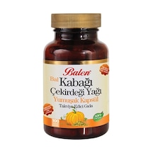 Bal Kabağı Çekirdeği Yağı Yumuşak Kapsül 1380 Mg 100 Bal Kabağı Çekirdeği Yağı Yumuşak Kapsül 1380 Mg 100