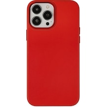 Newface - 388 - Apple iPhone Uyumlu 13 Pro Kılıf Asya Deri Silikon - Aconcept - - Kırmızı