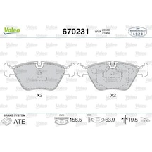Bmw X3 2.0d On Fren Balatasi 2005-2007 Valeo 670231