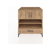 Kronos Şifonyer 4 Raflı Tek Çekmeceli 2 Kapaklı 88x59x96 Çam-çam Çam