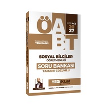 Yediiklim 2027 Meb Ags Öabt Sosyal Bilgiler Öğretmenliği Tamamı Çözümlü Soru Bankası