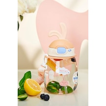 Rabbit Çocuk Pipetli Matara Tritan Somon 600ml Genel