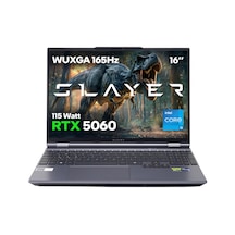 Game Garaj Slayer X5t2-5060 C1 Intel Core İ5 14450hx 16gb Ram 500gb Ssd Rtx5060 16" 165hz WUXGA Ips Freedos Gaming Laptop