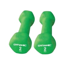 Dynamic Neopren Dumbell Set 2 x 2 KG Yeşil
