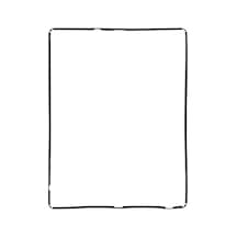 Apple Uyumlu iPad  4 A1458 A1459 A1460 Dokunmatik Çıta Çerçeve Siyah