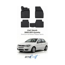 Otocraft Fiat Palio 2003-2011 Araca Özel 4d Karbon Oto Paspas Havuzlu Tam Set