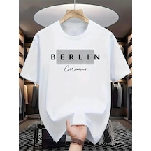 Startmore Unisex Baskılı Oversize %100 Pamuk Beyaz