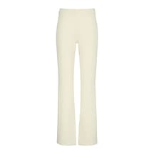 Calvin Klein Tailored Knit Pull On Flare Pant Kadın Krem Pantolon