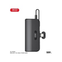 20w Pd Hızlı Şarjlı Dahili Type-c Kablolu Ve Standlı Mini Powerbank 5000 Mah Taşınabilir Şarj Cihazı Beyaz