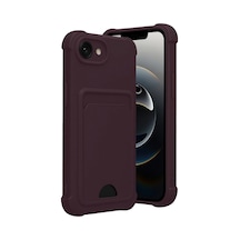 Apple iPhone Uyumlu 16e Kelvin Kartvizitli Silikon - Derin Mor Düz Renkli Apple iPhone Uyumlu 16e Kelvin Kartvizitli Silikon - Derin Mor Düz Renkli