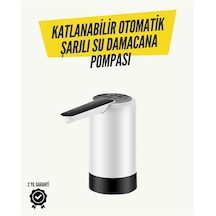 8000mah Şarjlı Damacana Su Pompası Tek Tuşla Otomatik Su Alımı 40-80 Sn Dolum Katlanabilir Tasarım Diğer