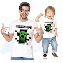 Baba Oğul Kız Tişört Minecraft Tek Ürün Fiyatıdır Kombin Yapmak İçin 2 Adet Sepete Ekleyiniz 001