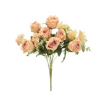 Yapay Gül Lilyum Ortanca Demeti 49 Cm Somon-10054