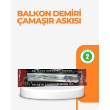 Depomıx 25x60 Cm Çamr Askılığı Kare Balkon Demiri İçin Dalı Tasarım
