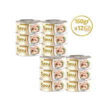 Sasu Mayonez Soslu Ton Balığı İri Parça 12 x 160 G