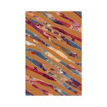 Kartela Halı Aira Halı Kaymaz Taban Makinede Yıkanabilir Halı Bakır - 100 X 150 Cm