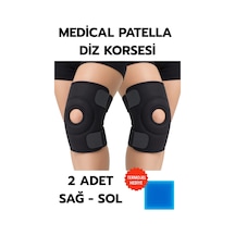 Buğz Medical Patella Destekli Diz Korsesi İkili Sağ Sol Çapraz Bağ Menisküs Ağrısı Için Sporcu Dizlik