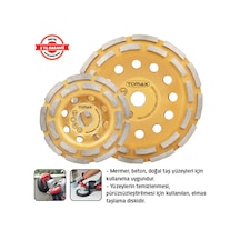 Tomax Elmaslı Beton Yüzey Temizleme Diski 180 Mm Çift Sıra