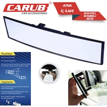 Carub Dikiz Aynası Ayna İç İlave Makaslı 300mm Bombe Cam Vakum